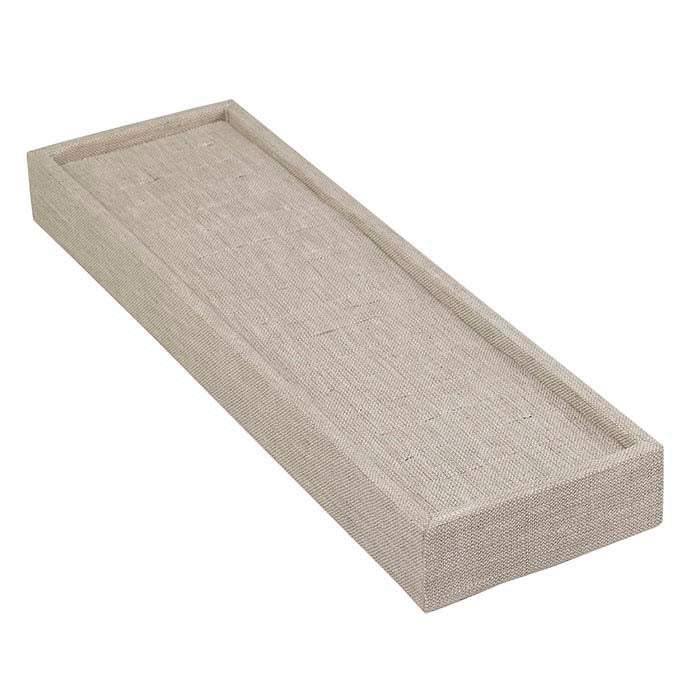 Espositore per Bracciali a Fascia in Lino Naturale con Fessure