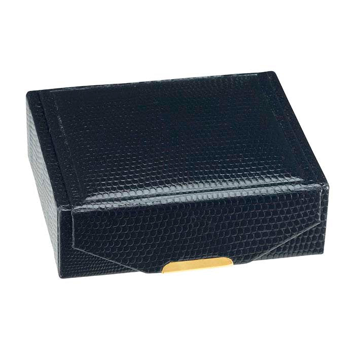 Подарочная коробка для подвески или серьги из искусственной кожи цвета "Черная пустыня"