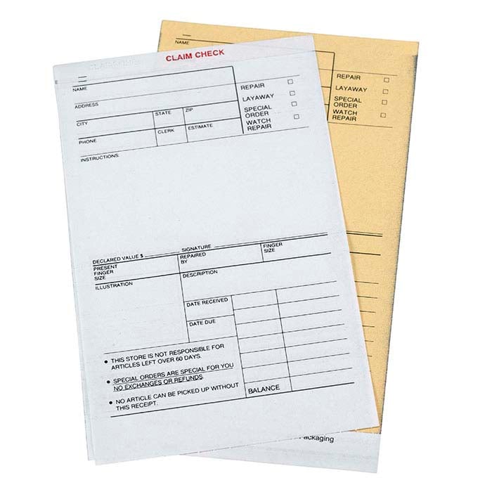 Trak-It Ticket®, Unnumbered