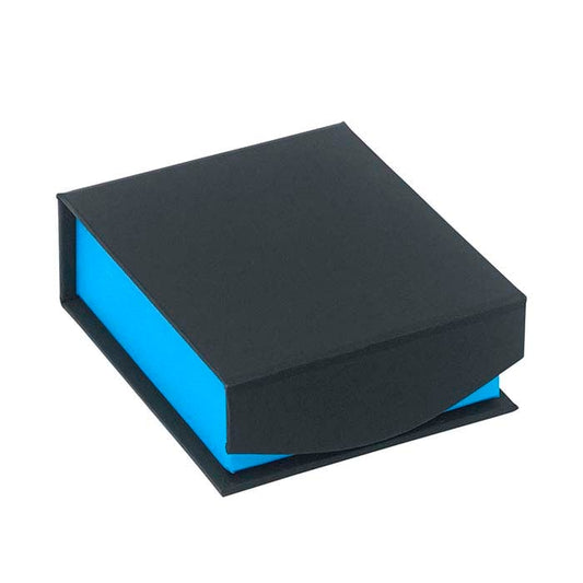 Elektrische Nachtblauwe en Zwarte Hanger- en Oorbellen Cadeaudoos