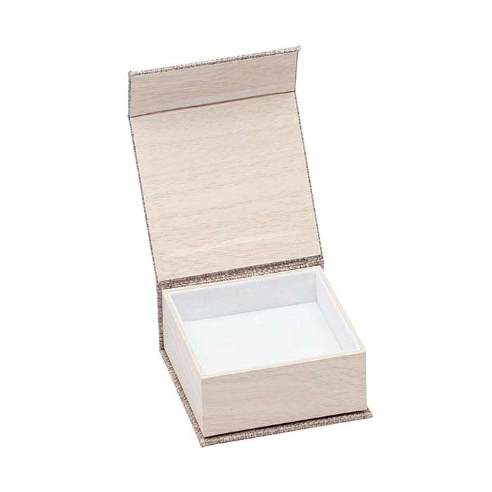 Cabana dovanų dėžutė su juta ir medžio raštu