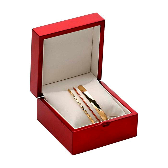 Premium armband- eller klockpresentlåda i rosenträ