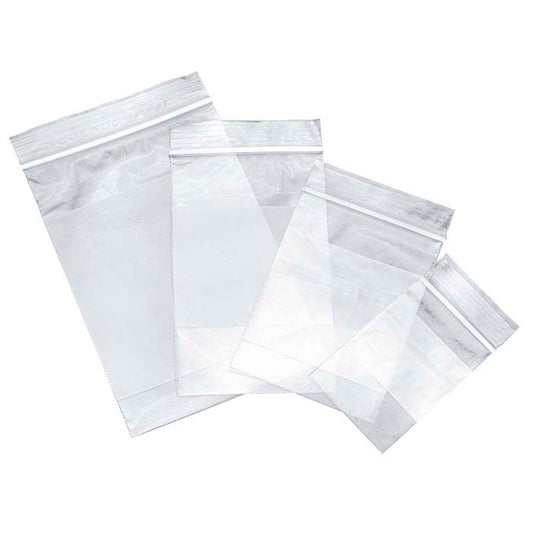 2-mil White-Block Zip Plastic Bag Assortment