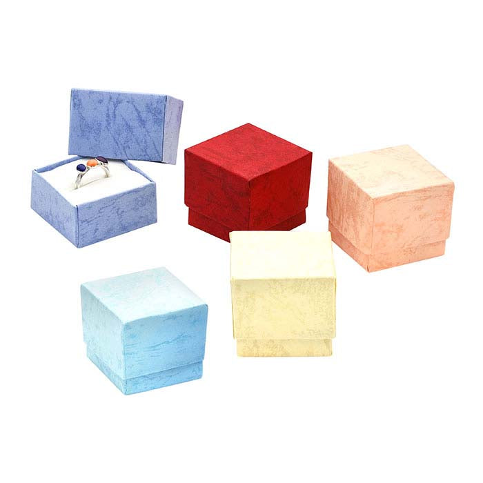 Textured Paper-Covered Ring Box Assortment