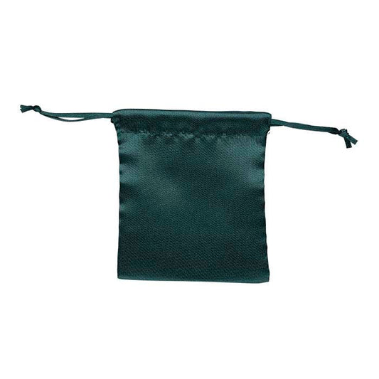 Emerald Satin-Weave Nylon W x 4-1/ H Pouch