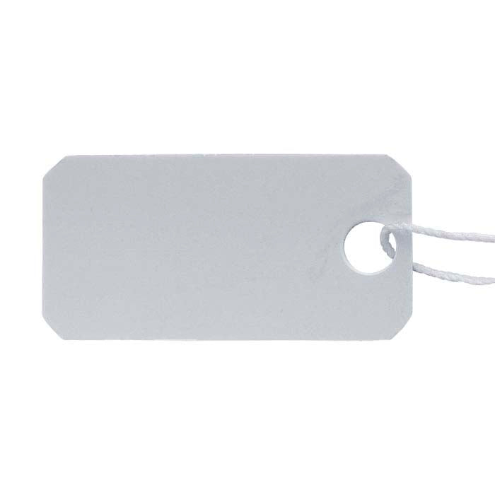 White Plastic String Tag – Amadesa