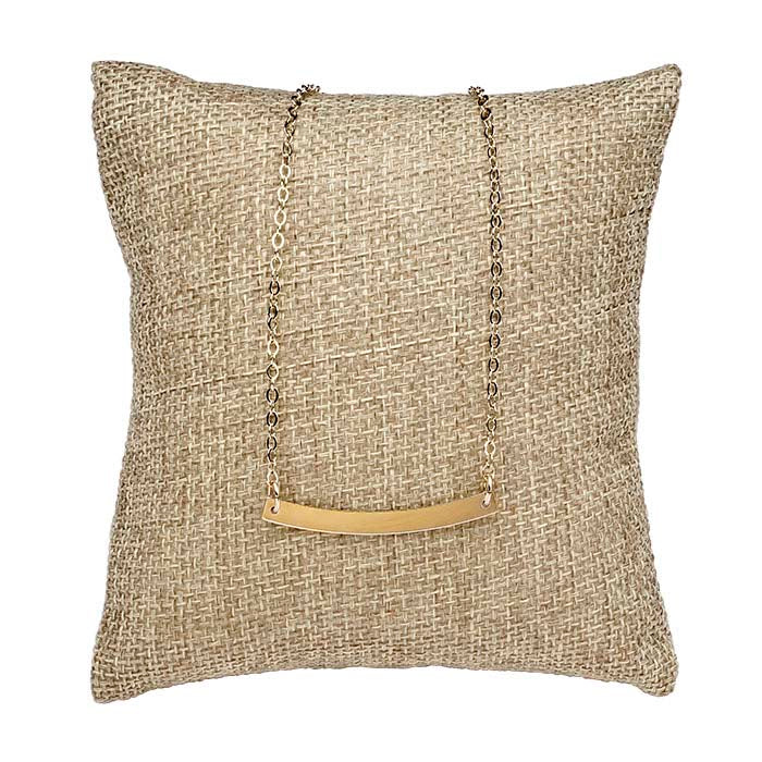 Burlap Pillow Display
