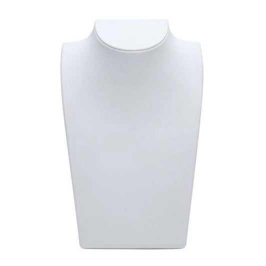 White Plastic Travel Necklace Bust Display
