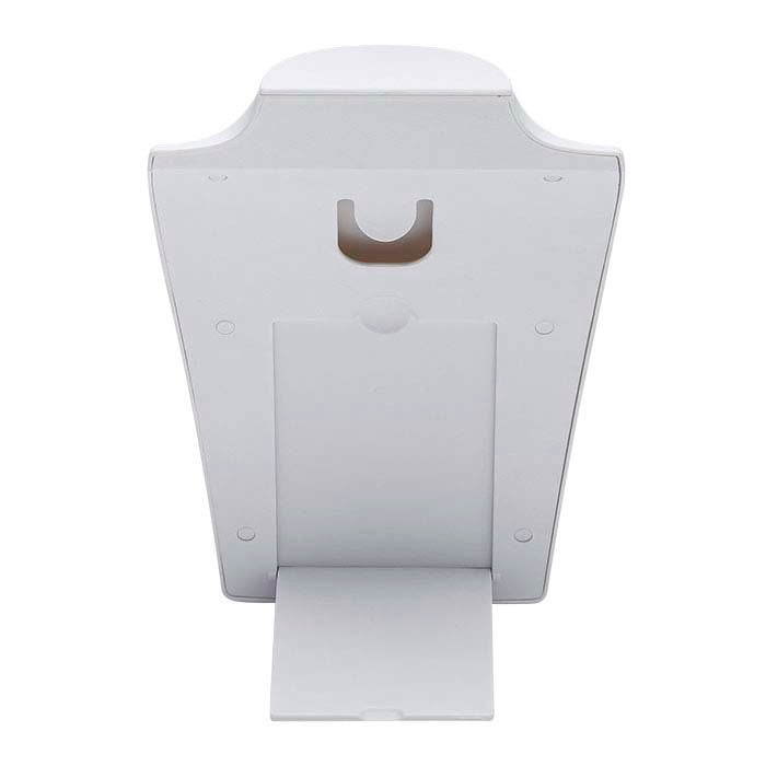 White Plastic Travel Necklace Bust Display