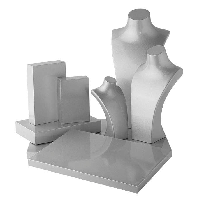 金属银色塑料项链展示架