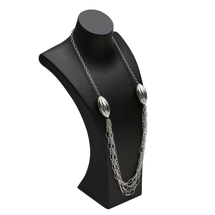 Halsbandsställ i matt svart plast