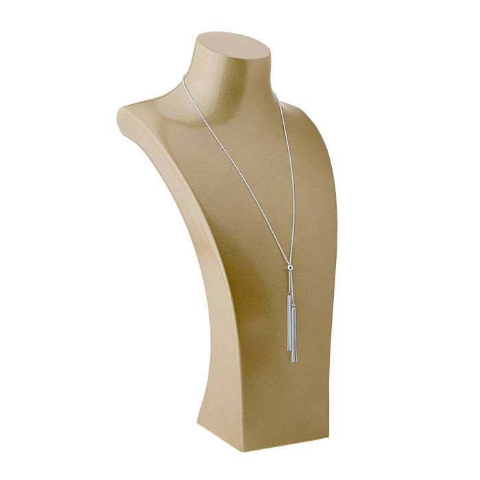 Halskettenbüstenhalter aus Kunststoff in Metallic-Gold