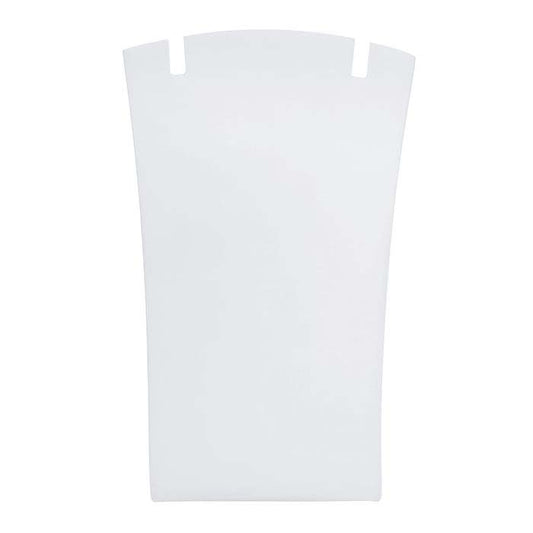 حامل قلادة أو أقراط أكريليك أبيض غير لامع