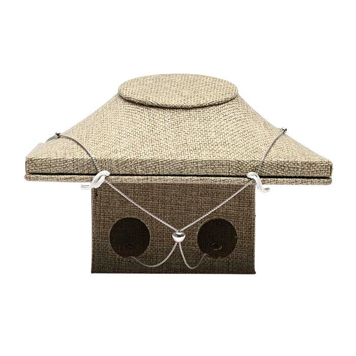 Burlap Dual-Position Easel Necklace Bust Display, 215.9 mm