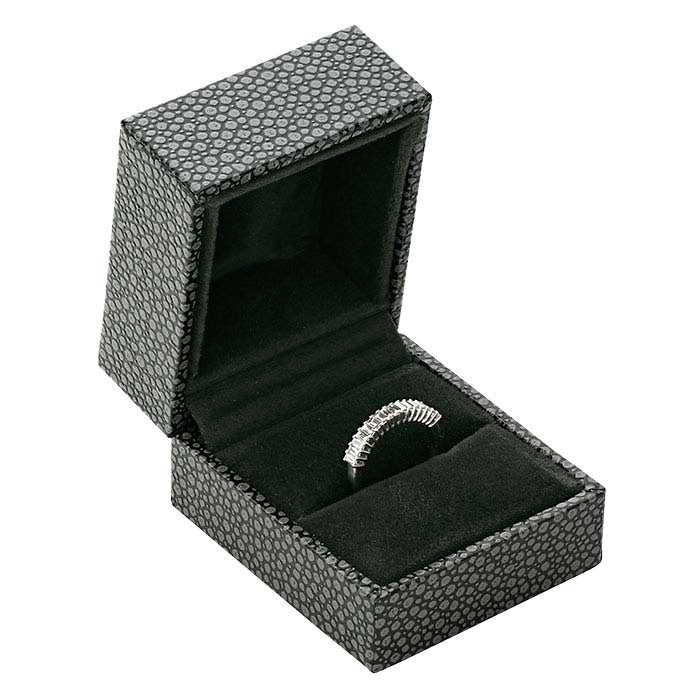 Stringray gestructureerde ring geschenkdoos