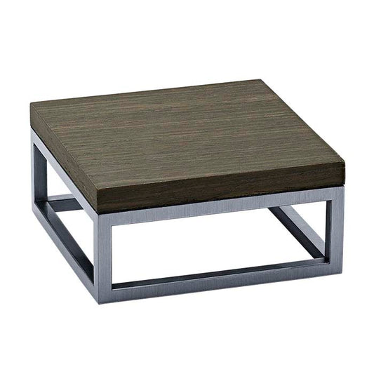 Steel 101.6mm x 101.6mm x 1-7/ H Frame with Changeable "Ebony" Riser Insert