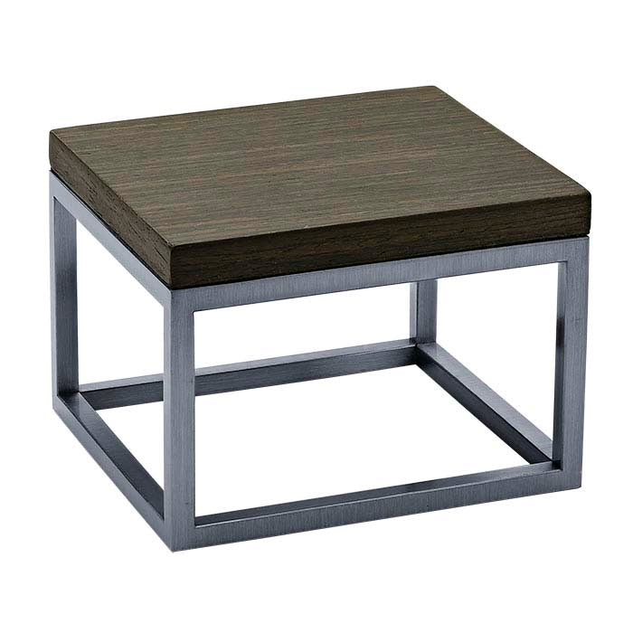 Steel 101.6mm x 101.6mm x 2-1/ H Frame with Changeable "Ebony" Riser Insert