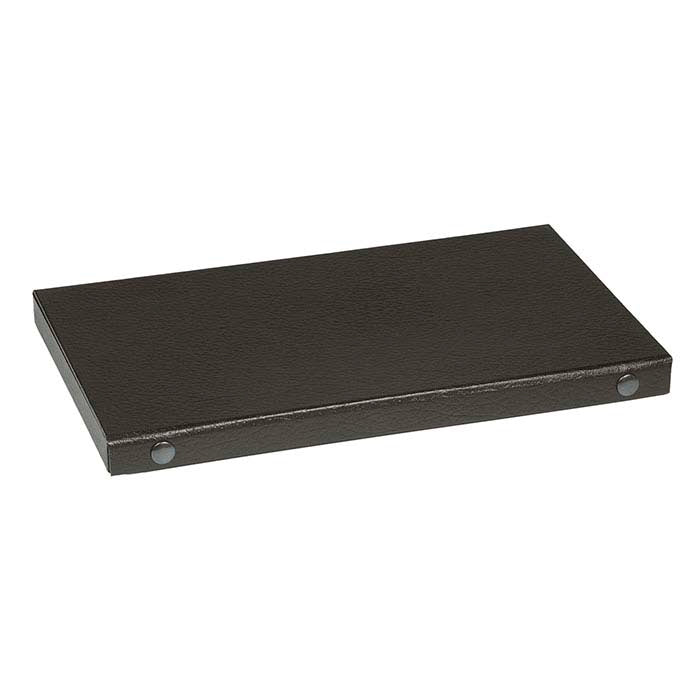 Tabuleiro de Papel Texturado Preto Tamanho Integral com Tampa de Fecho de Pressão