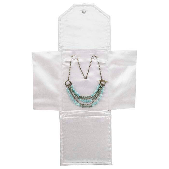 White Vinyl Large Necklace Folder