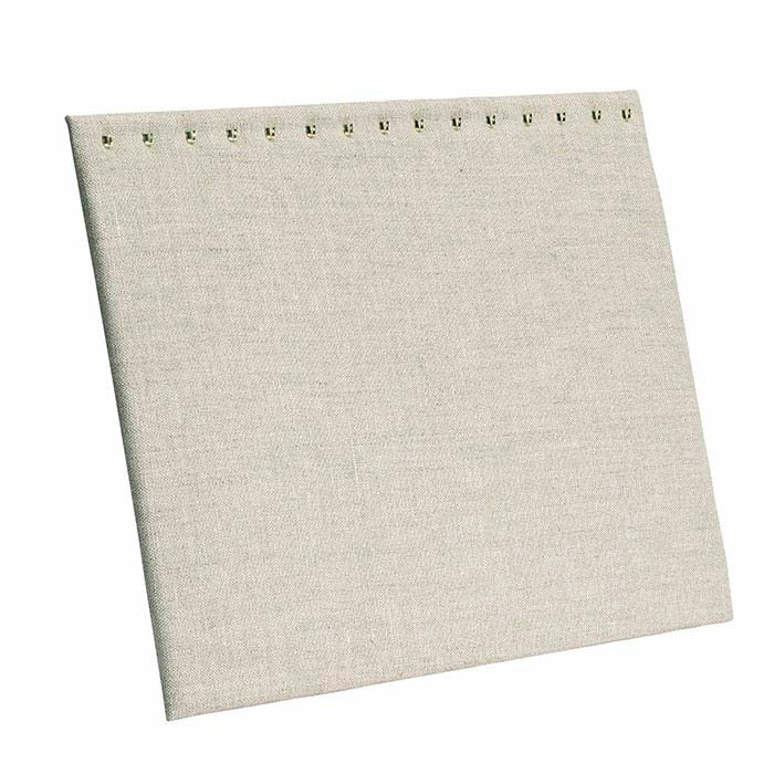 حامل عرض قلادة من الكتان الطبيعي