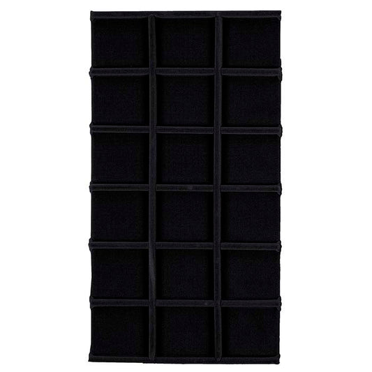 Inserto de Tabuleiro Black Velvet com 18 Compartimentos