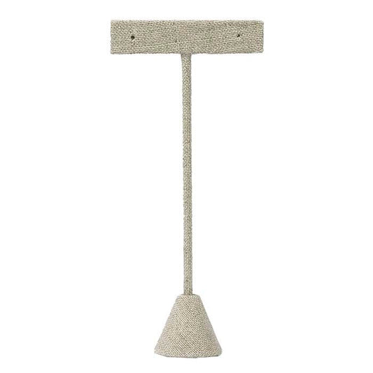 Espositore per Orecchini a T in Lino Naturale, 139,7 mm