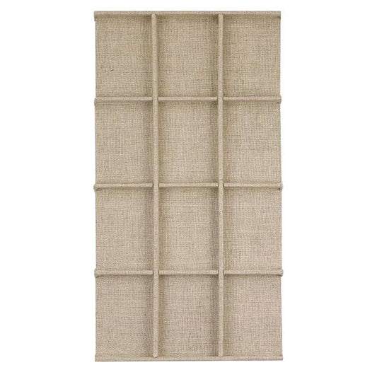 Inserto de Bandeja de Linho Natural com 12 Compartimentos