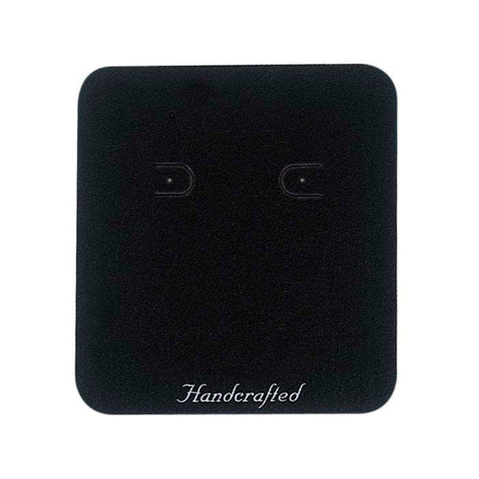 Black Printed Pierced or Clip Earring Card