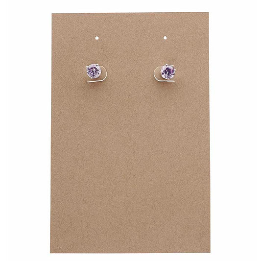 Kraft Vertical Pierced or Clip Earring Card