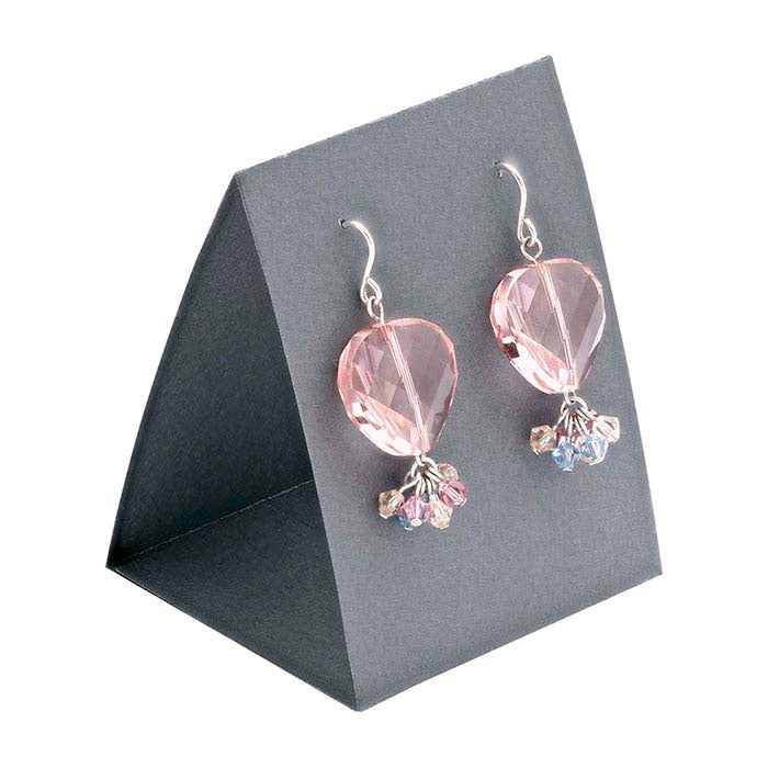 Wrought Iron Textured Paper Earring Tent Card