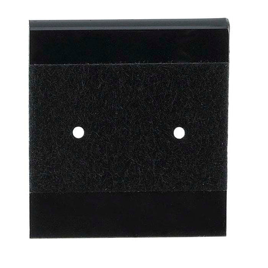 Black Velour-Flocked Plastic Hanging Earring Card