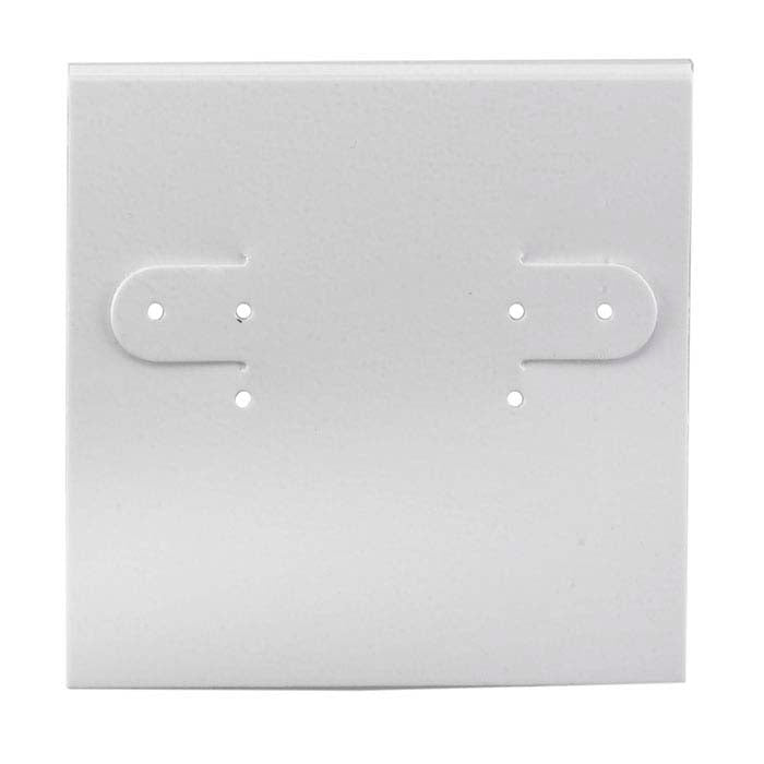 White Plastic Hanging Earring Card