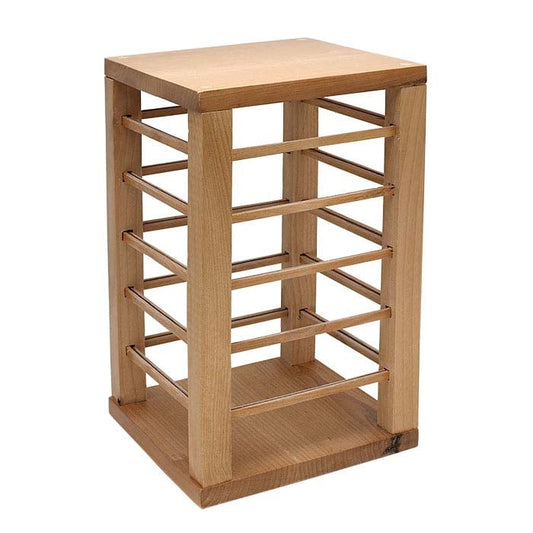 Solid Alder Roterende Smykkekort Display