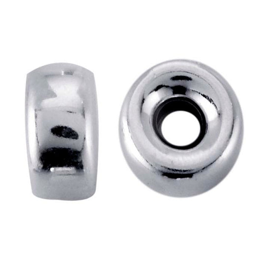 Sterling Silver Roundel Bead