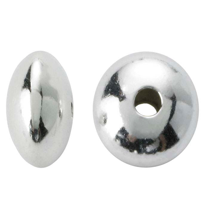Sterling Silver Saucer Bead