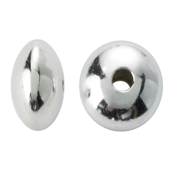 Sterling Silver Saucer Bead