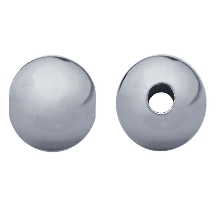 Sterling Silver Round Seamless-Look Bead