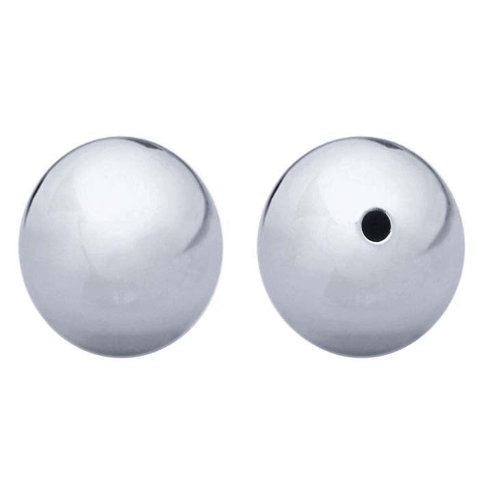 Sterling Silver Round Seamless Bead