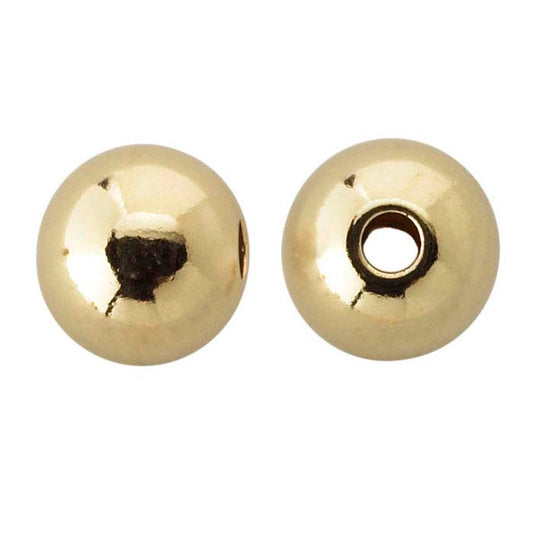 12/20 Yellow Gold-Filled Round Seamless-Look Bead