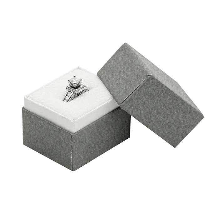Slate Gray Paper-Covered Gift Box