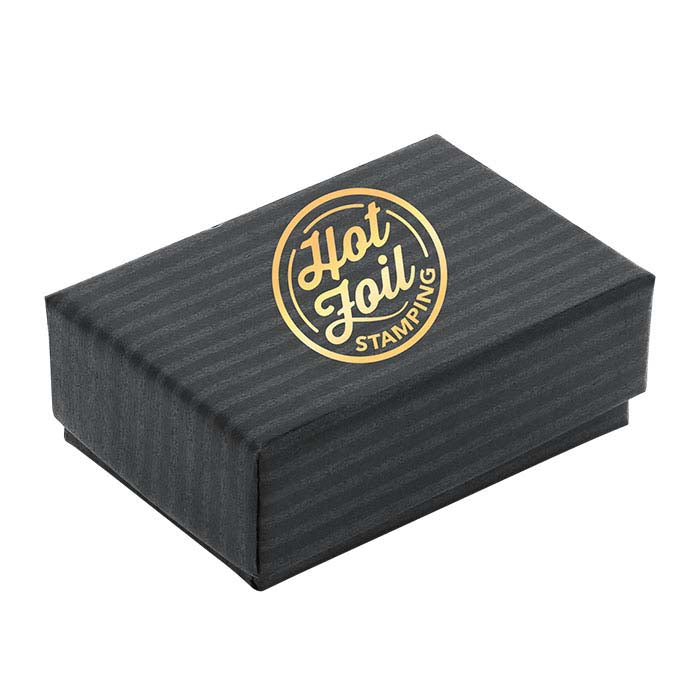 Black Pintripe Recycled-Paper Gift Box
