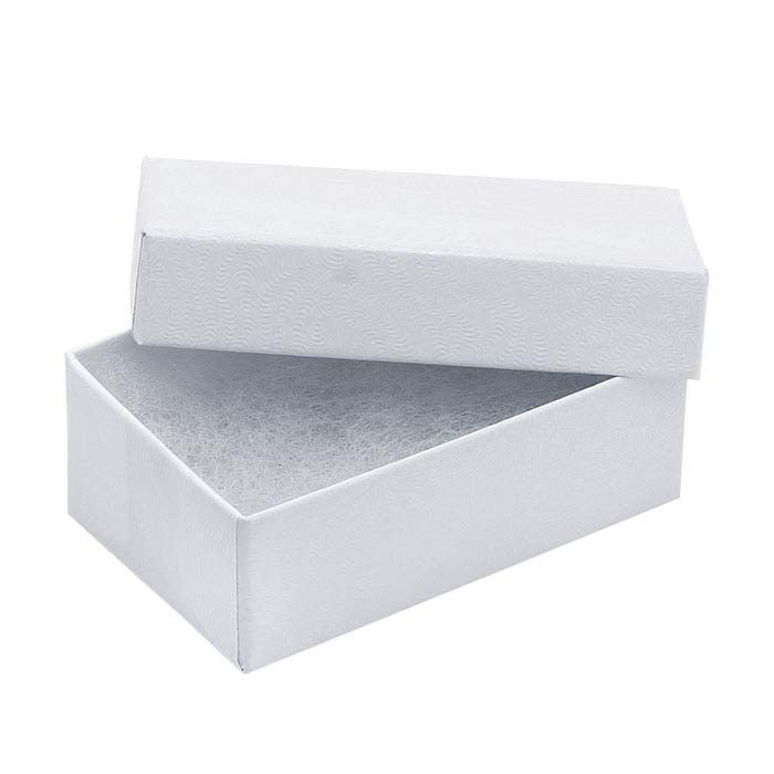 Classic White-Swirl Recycled-Paper Gift Box