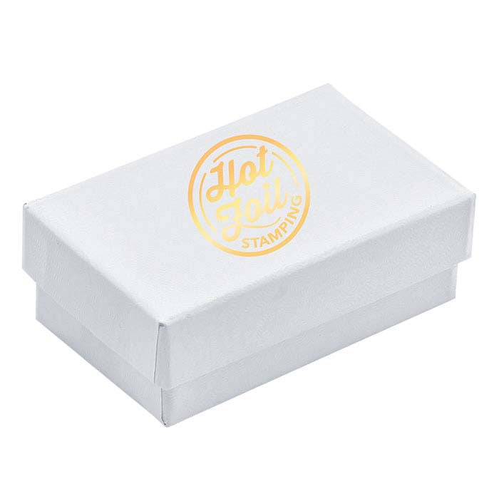 Classic White-Swirl Recycled-Paper Gift Box