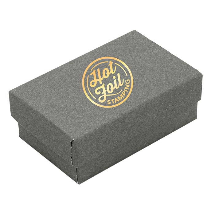 Slate Gray Paper-Covered Gift Box