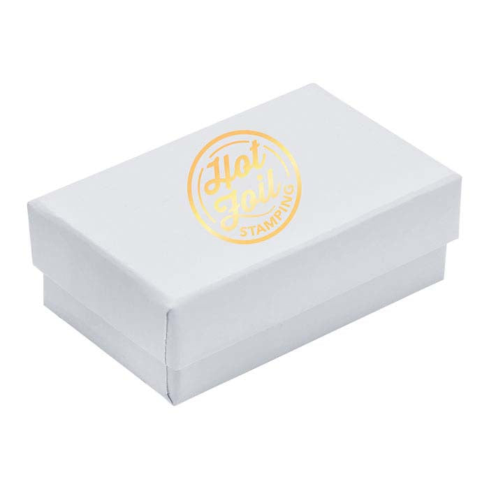 White Glossy Paper-Covered Gift Box