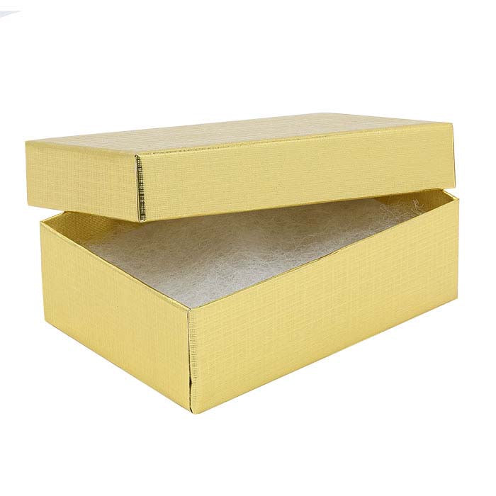 Foil Linen-Finish Recycled-Paper Gift Box