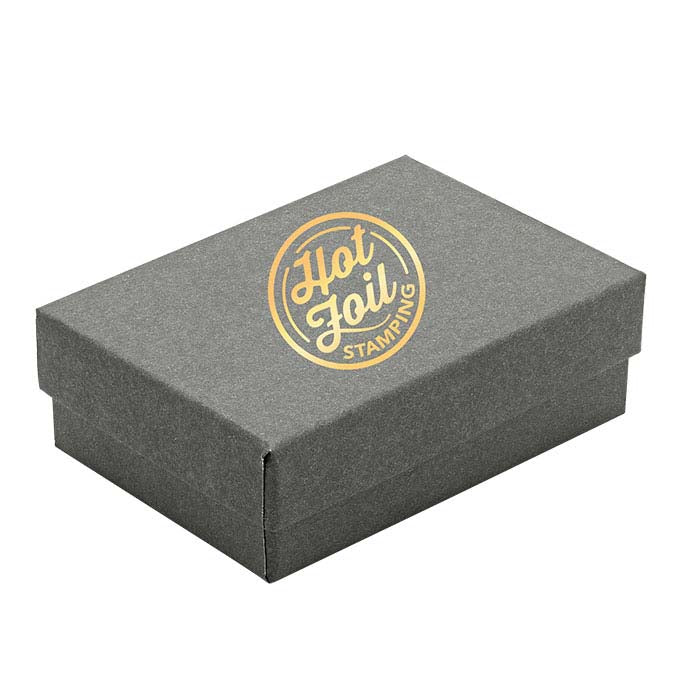 Slate Gray Paper-Covered Gift Box