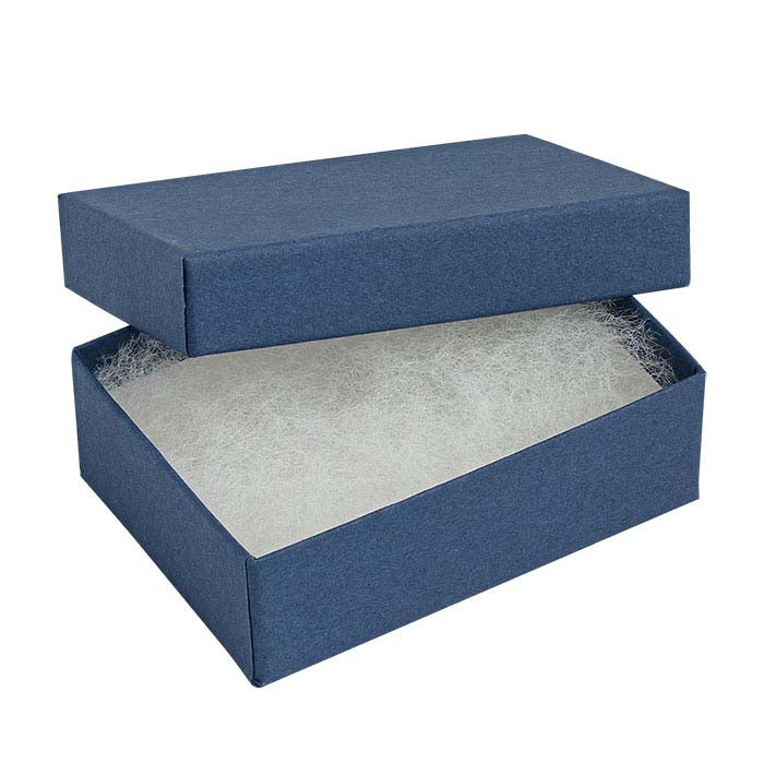 Navy Blue Recycled-Paper Gift Box