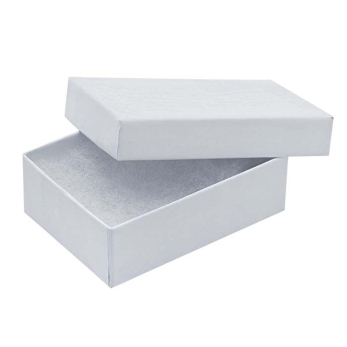 White Glossy Paper-Covered Gift Box