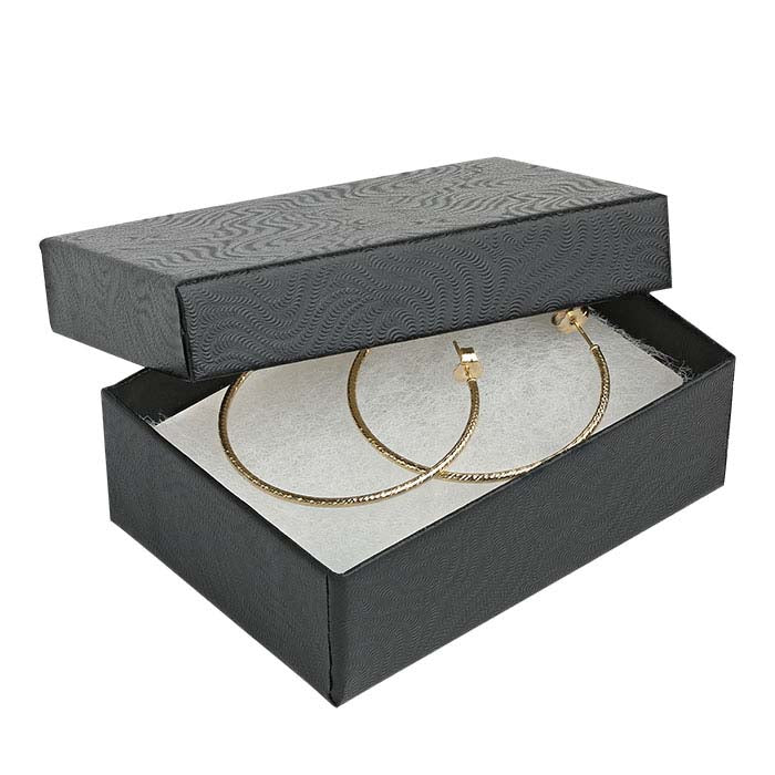 Black Swirl Recycled-Paper Gift Box